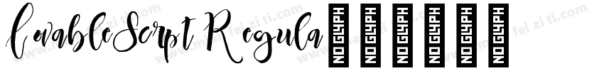 LovableScript Regula字体转换